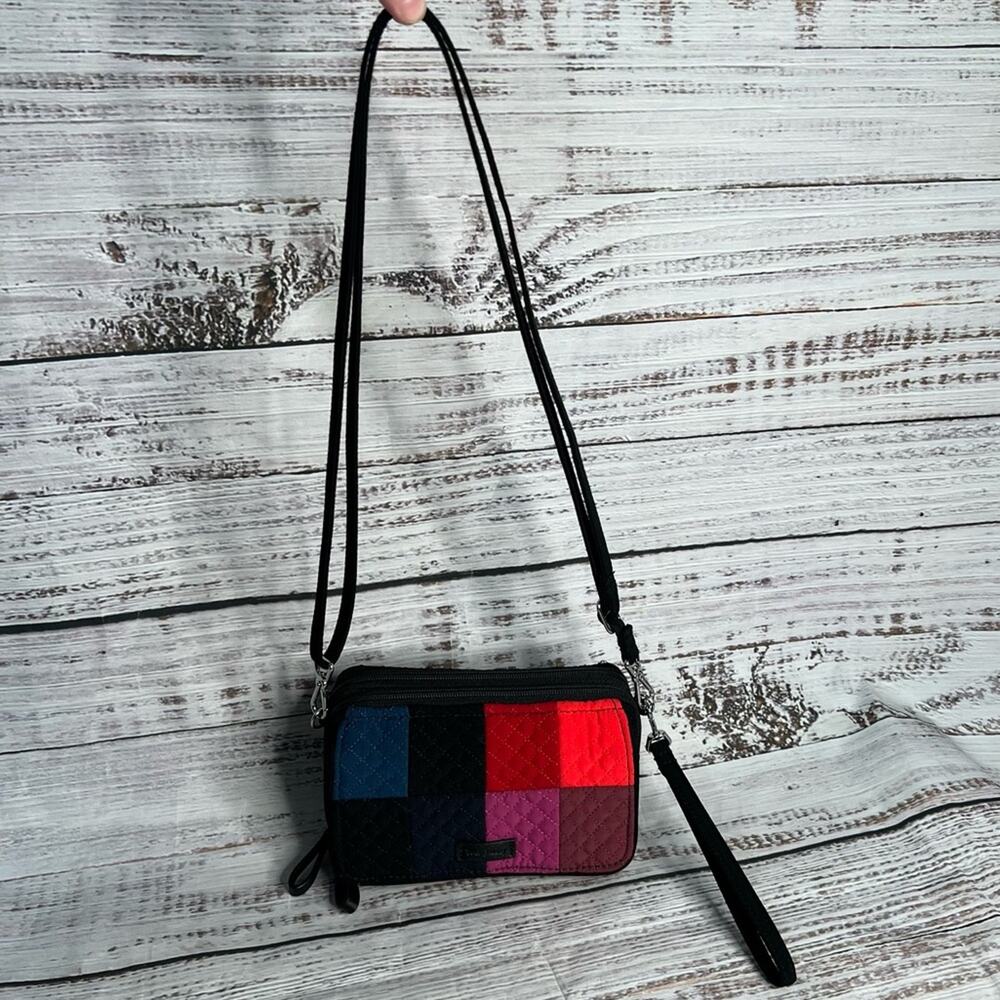 Vera‎ Bradley Winter Patchwork All in One Crossbody Colorblock Quilted - Picture 2 of 16